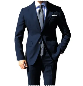 2 Pieces Mens Suit Flat Notch Lapel Tuxedos For Wedding(Blazer Pants)