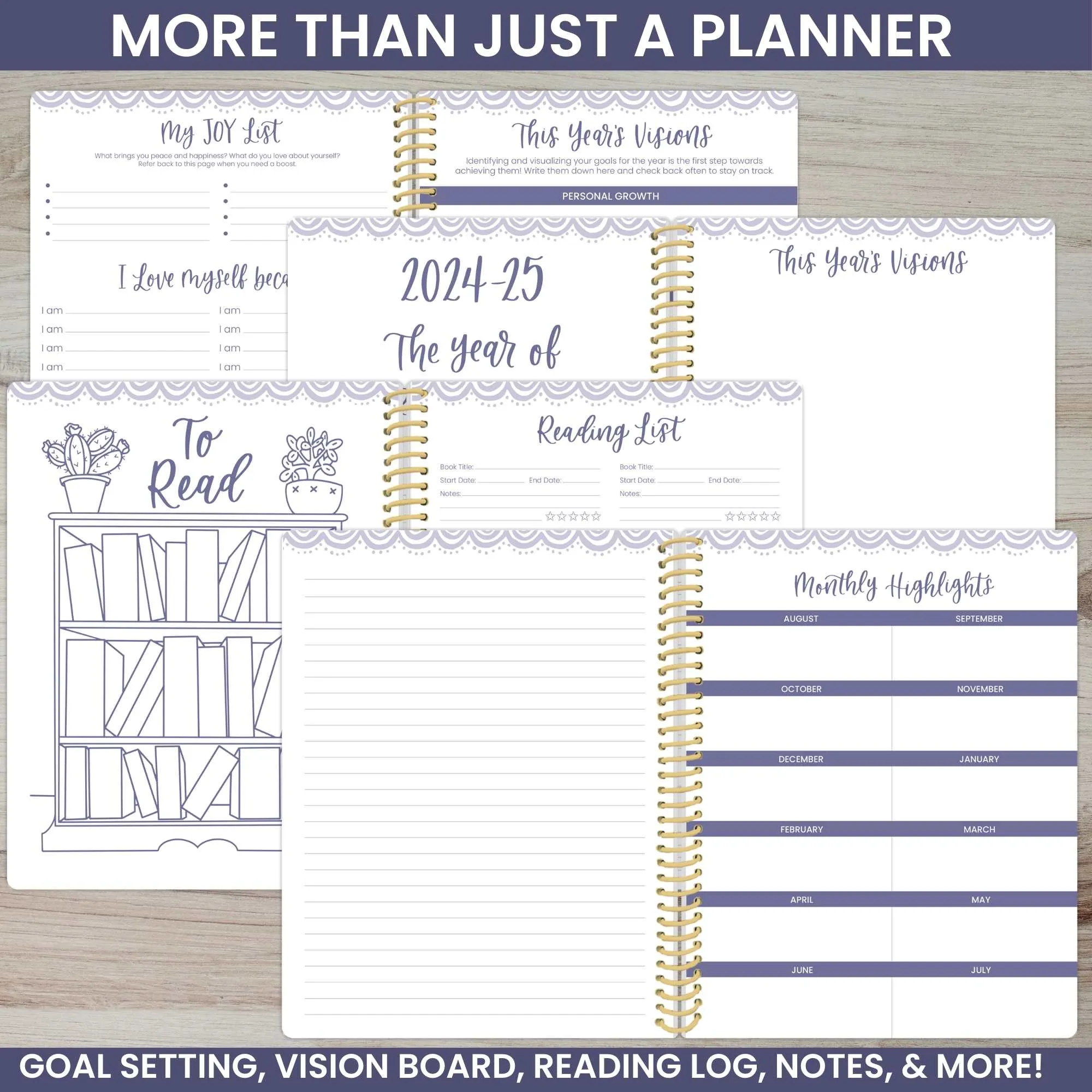 2024-25 Soft Cover Daisy Student Planner, 7" x 9", Let Your Light Shine