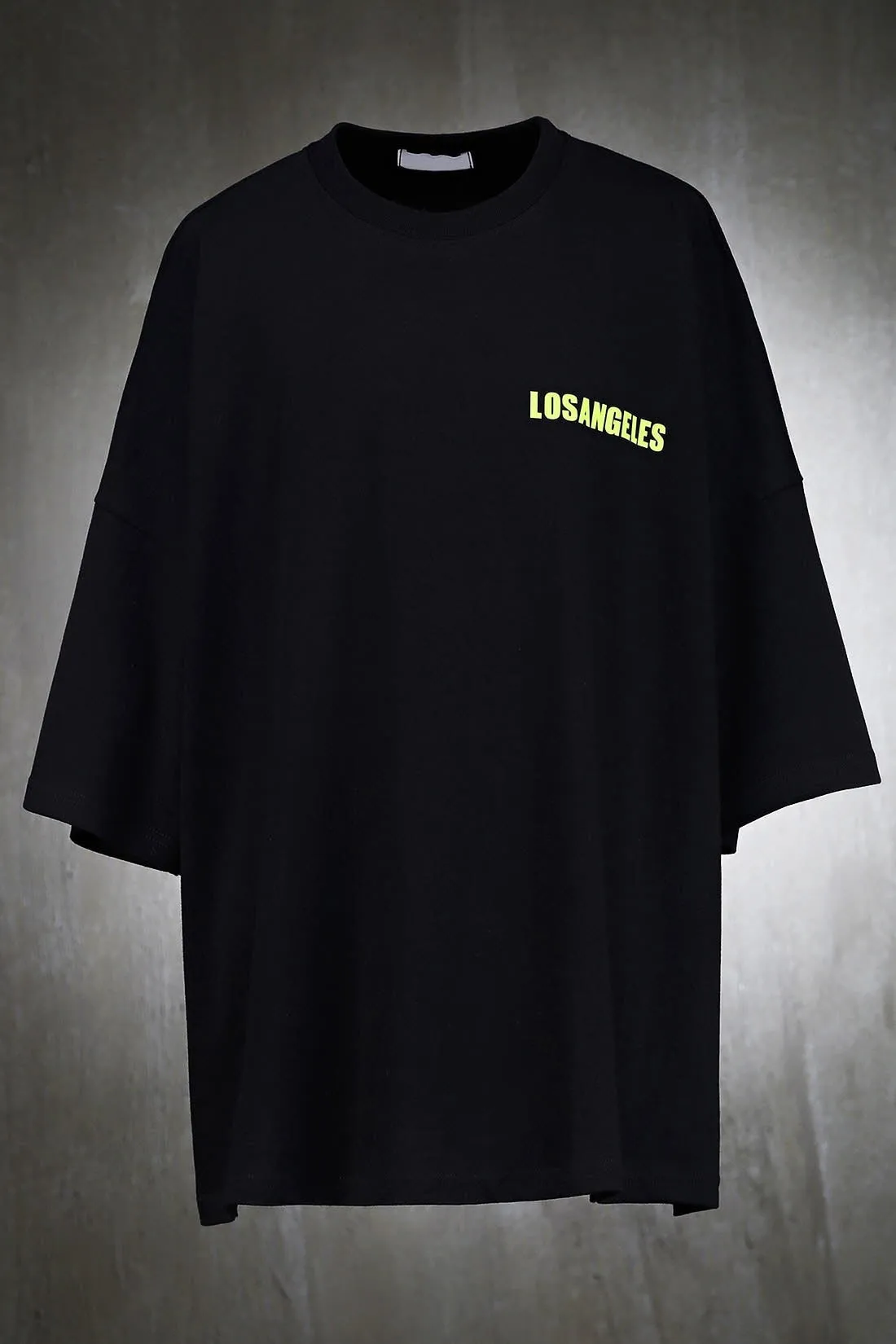 2024 New Summer men Oversized t-shirt cotton loose t-shirt los angeles  wide sleeves