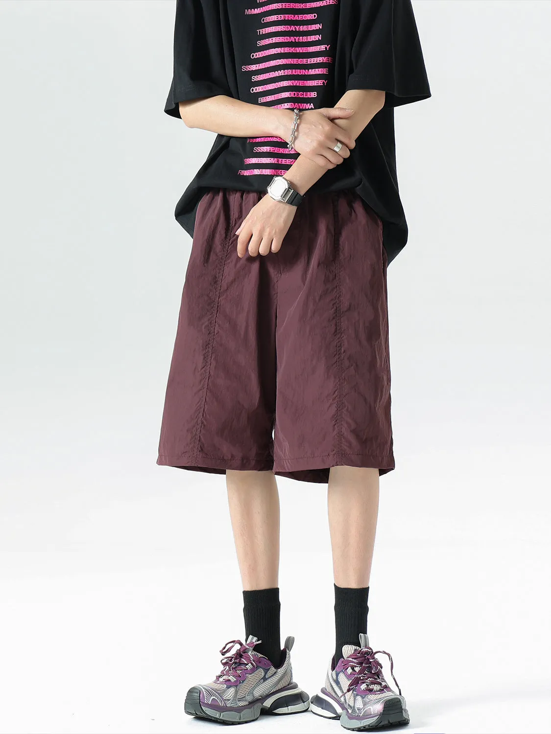 【24s Aug.】Niche Pleated Sports Quick-drying Shorts