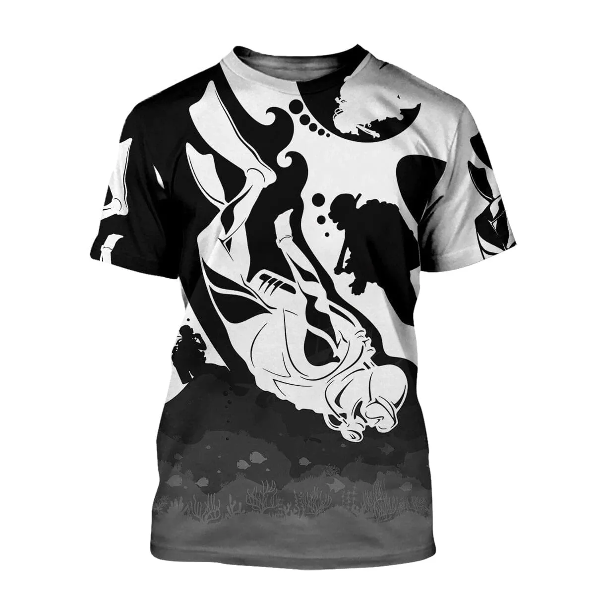 3D Printed Diving Art Casual Men's Summer Short-Sleeve T-Shirt