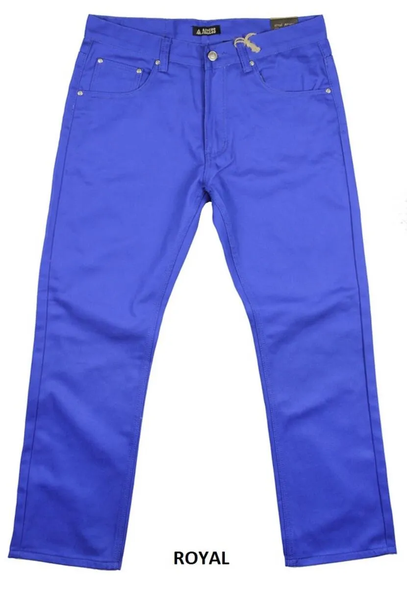 Access Apparel Royal Blue Men's Loose-Fit Jeans