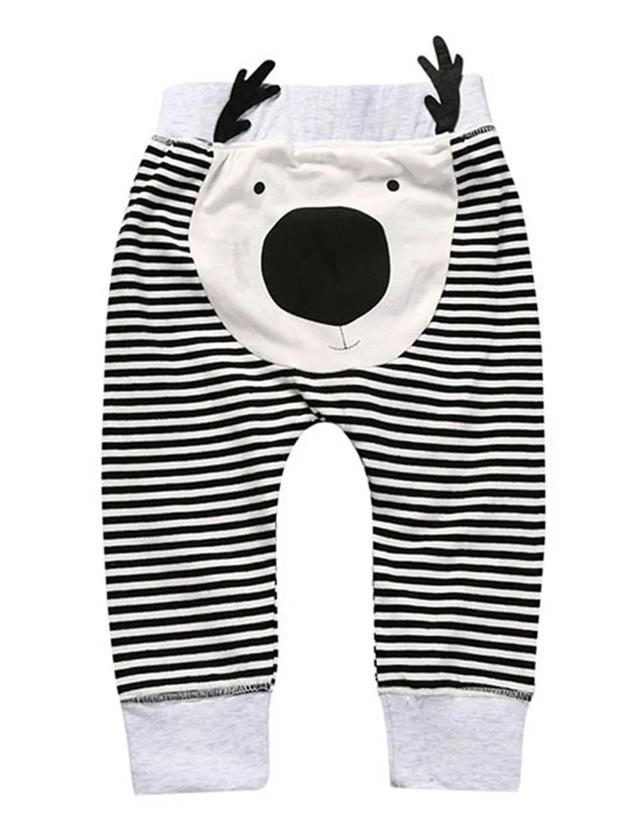 Adorable Animal Pattern Pants For Little Baby Boy Girl