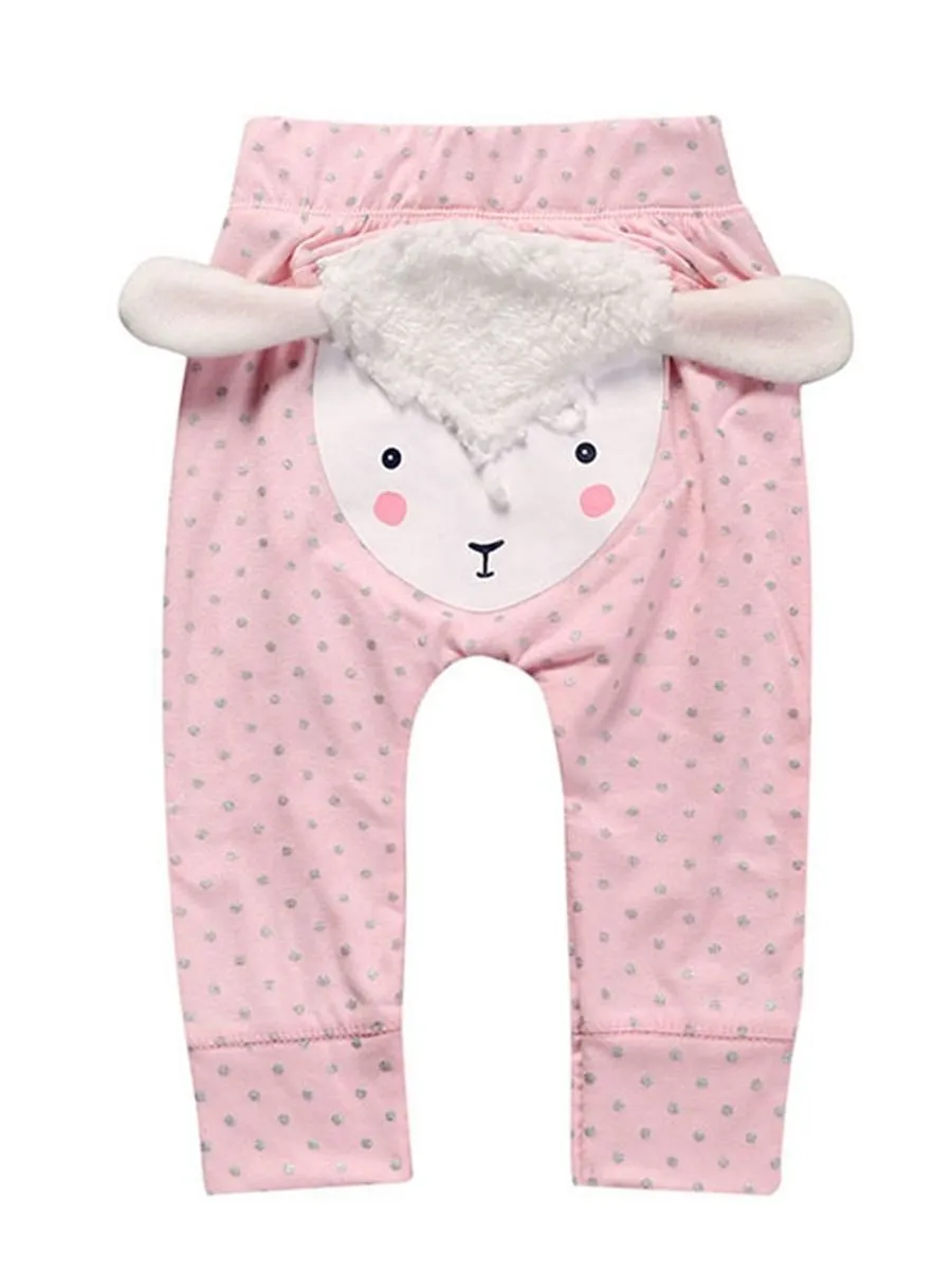 Adorable Animal Pattern Pants For Little Baby Boy Girl