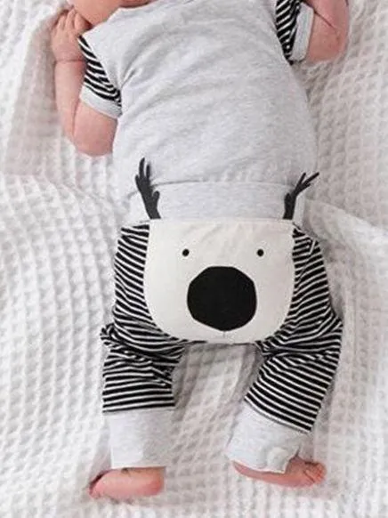 Adorable Animal Pattern Pants For Little Baby Boy Girl