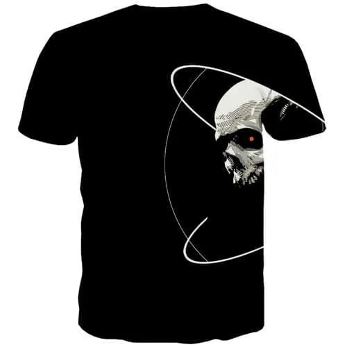 Alien T-shirt Men Abstract T-shirts Graphic Harajuku T-shirts 3d Black Tshirts Cool Short Sleeve Hip hop Men/women Tee Slim