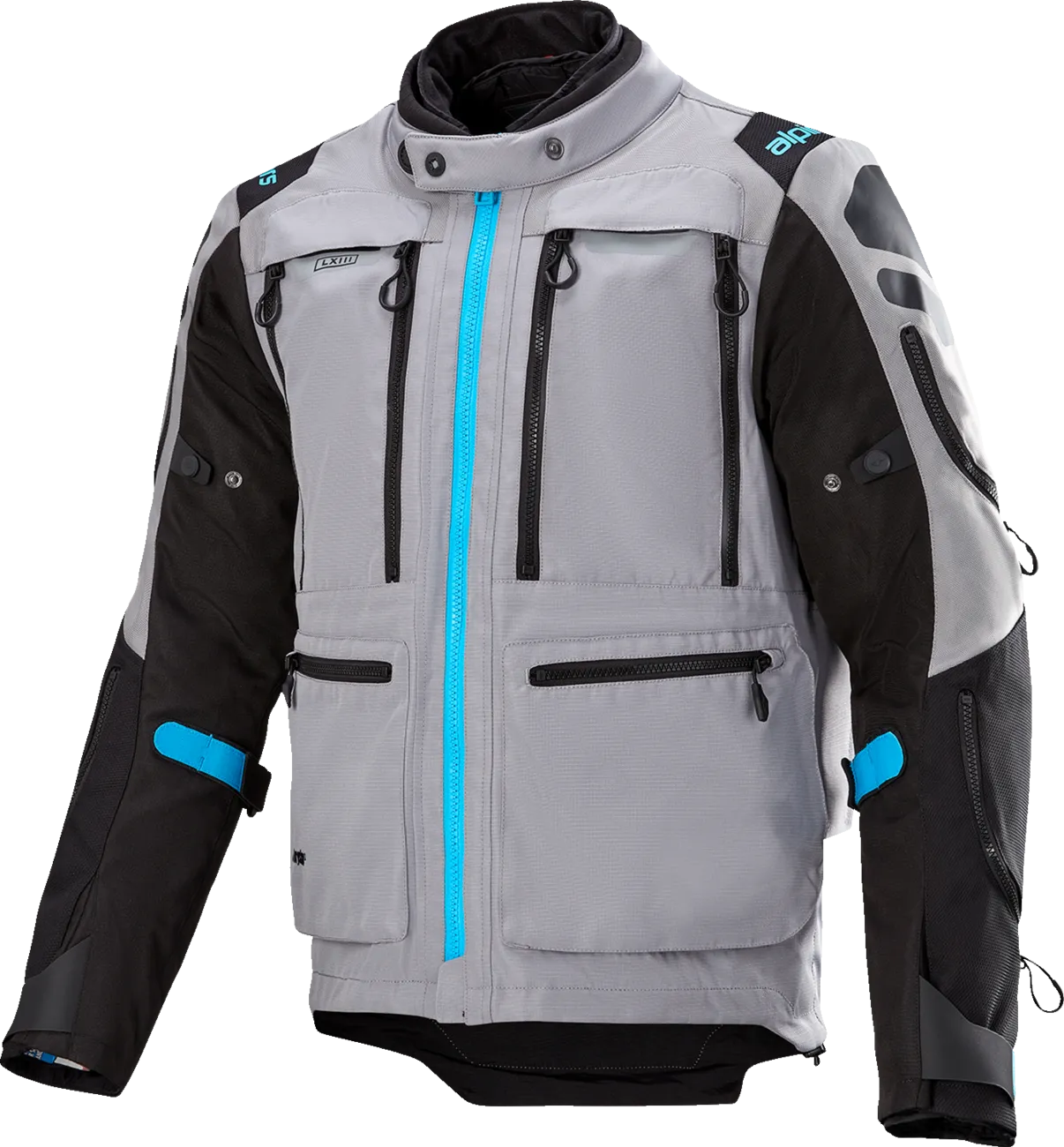 ALPINESTARS Ardent 3in1 Adventure Touring Jacket - Gray/Black/Blue - Small 3204423-9117-S