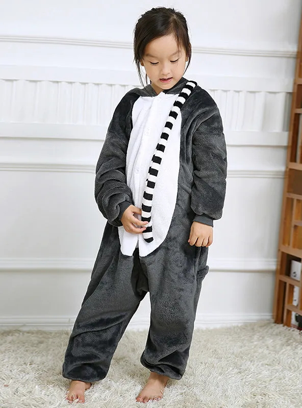 Animal One Piece Pajama Long Tail Monkey Pajama