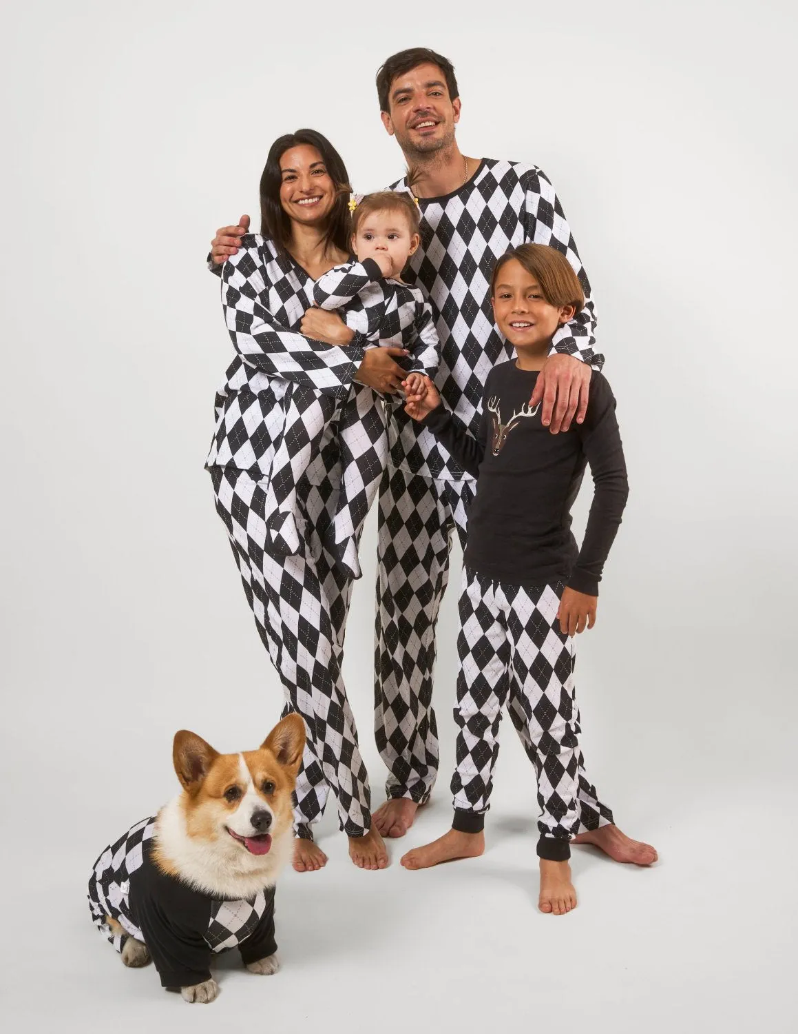 Argyle Matching Family Pajama Set