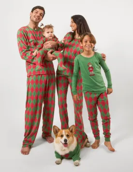 Argyle Matching Family Pajama Set