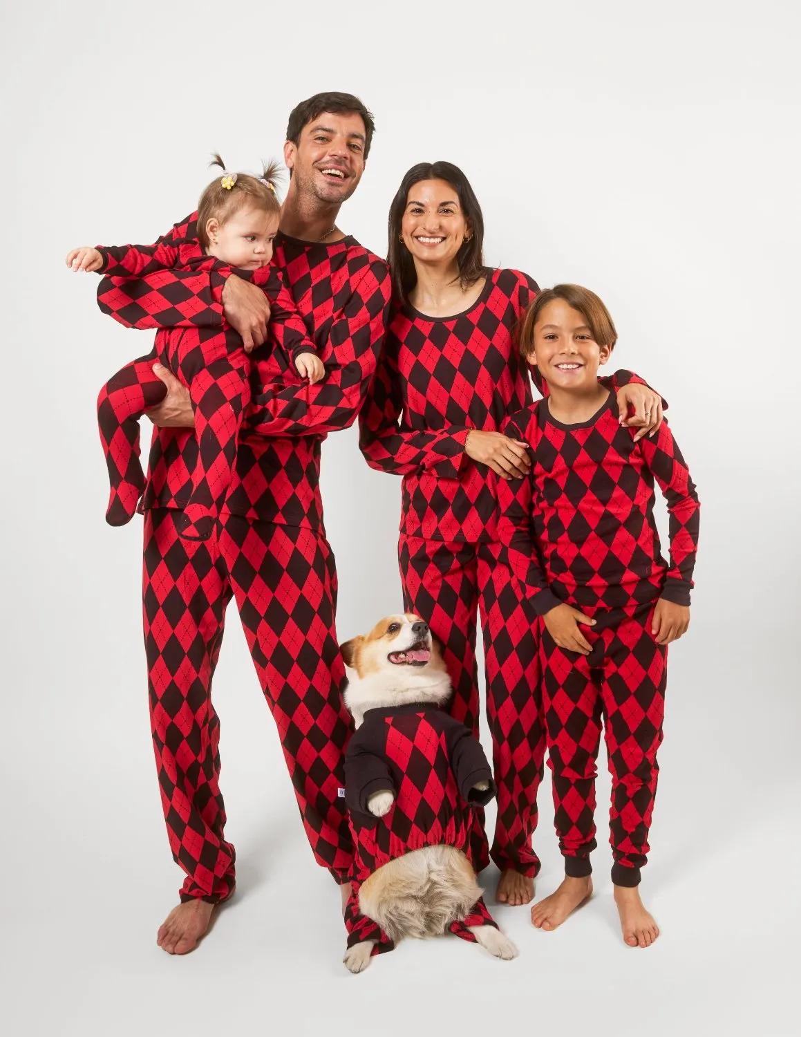 Argyle Matching Family Pajama Set