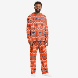 Auburn Tigers Mens Ugly Pattern Family Holiday Pajamas