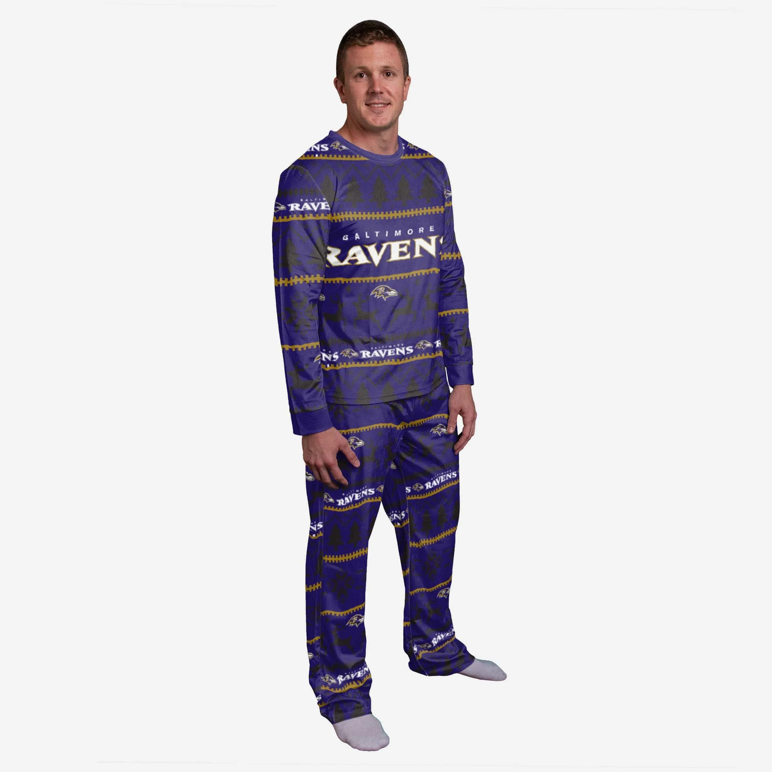 Baltimore Ravens Family Holiday Pajamas