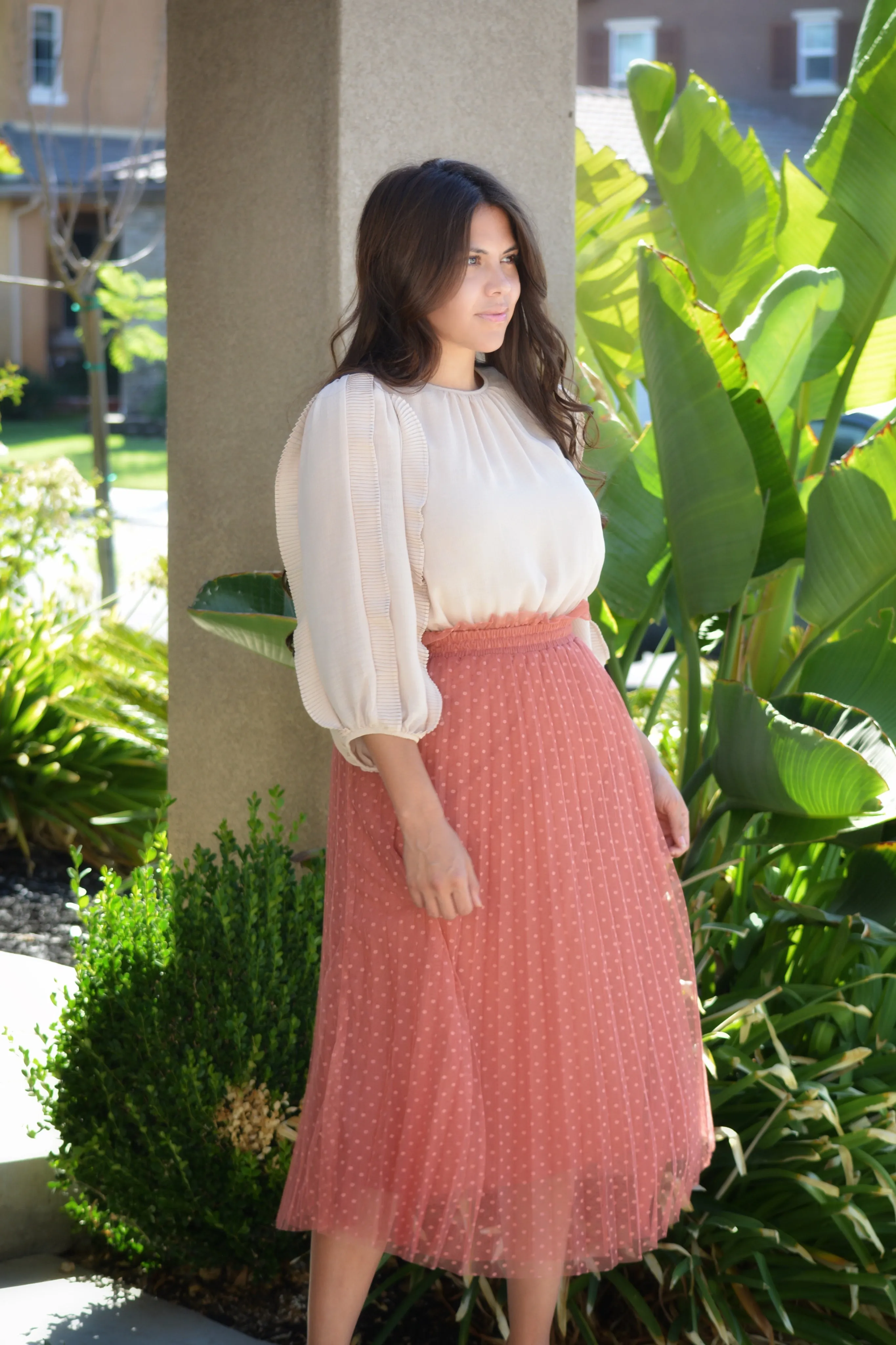 Bay Marsala Tulle Skirt