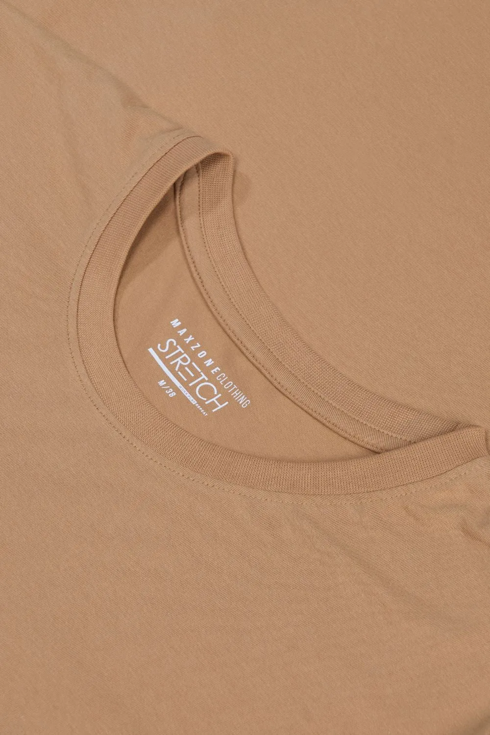 Beige - Stretch t-shirt