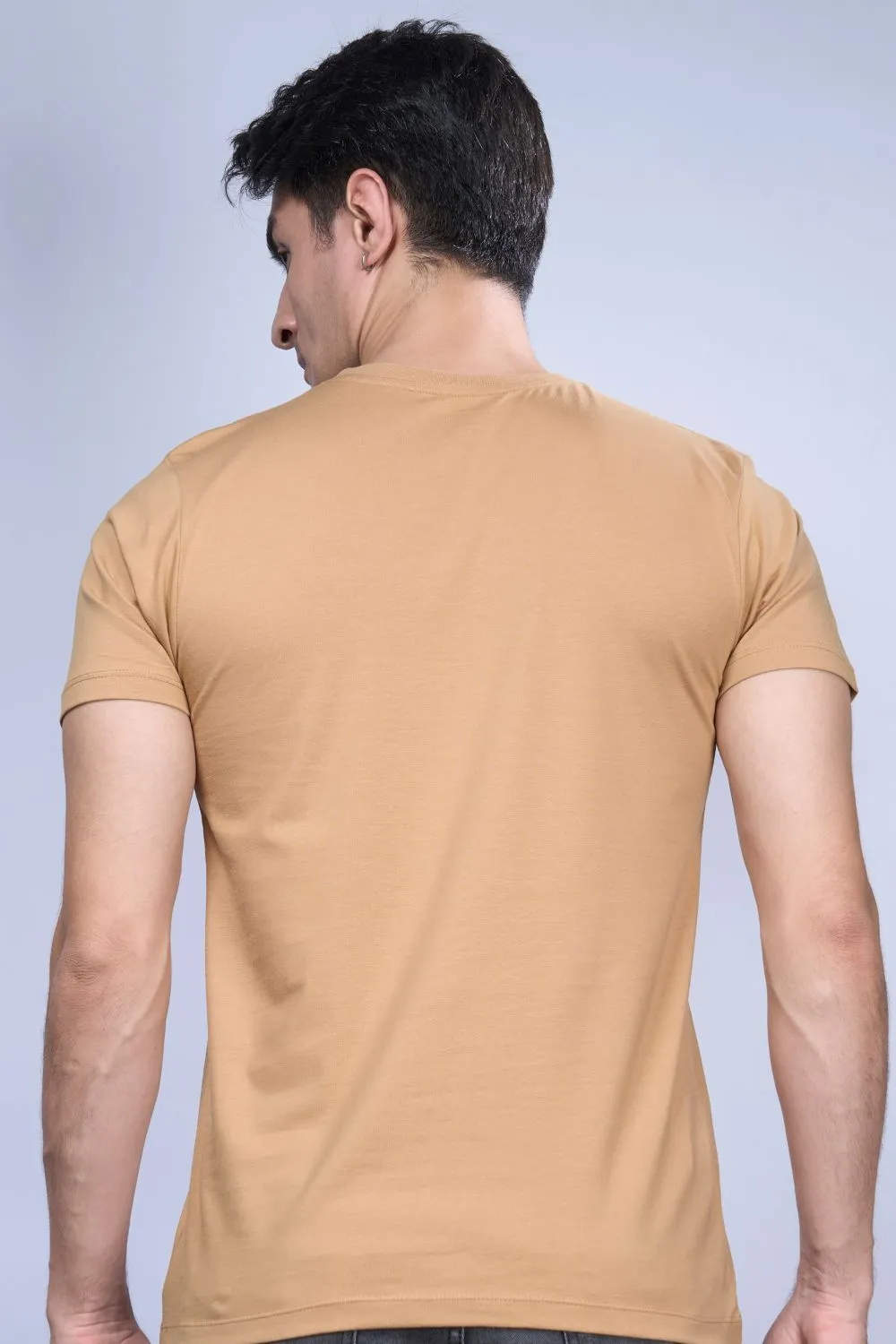 Beige - Stretch t-shirt