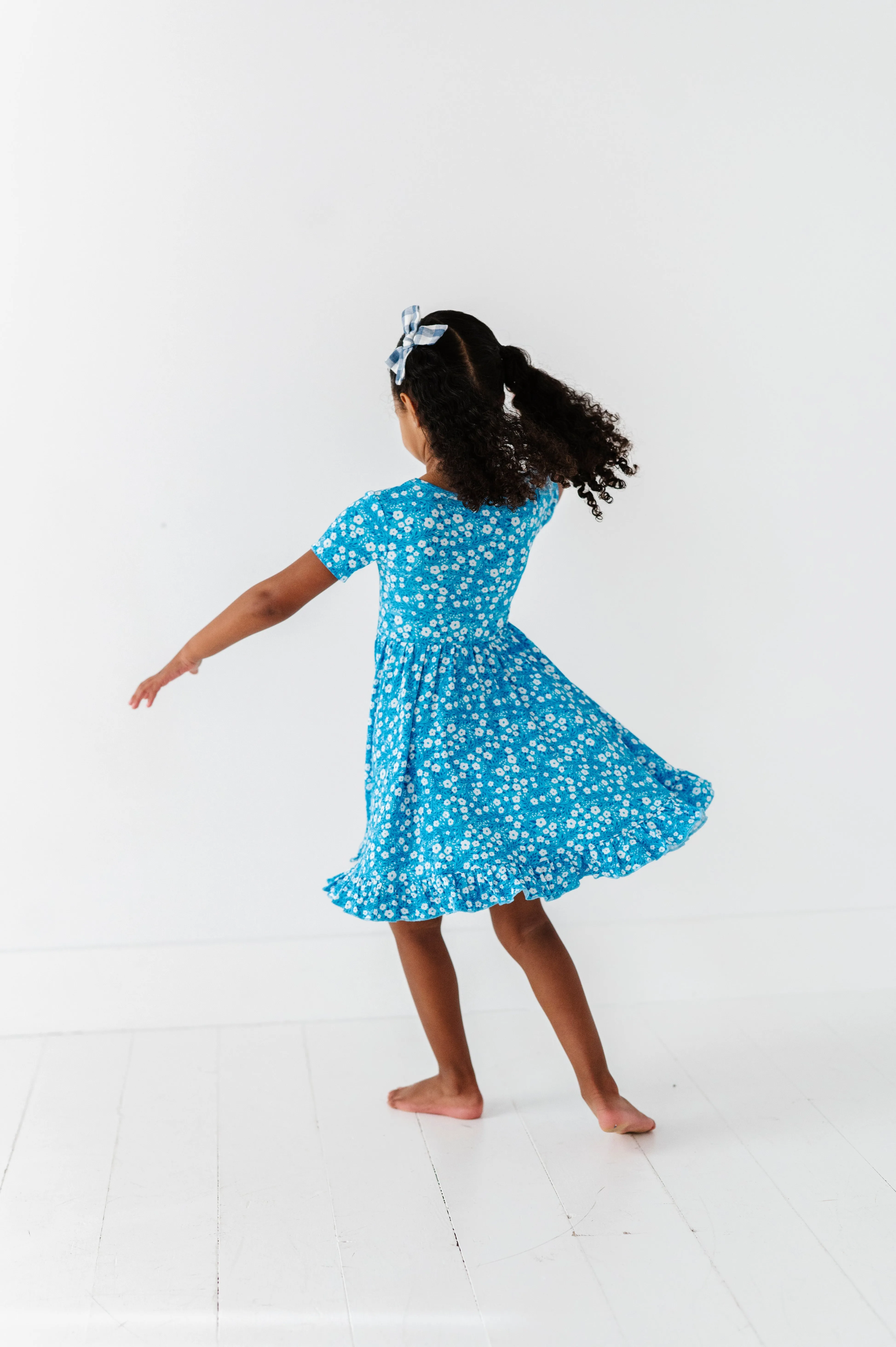 Blue Base Flower Dress