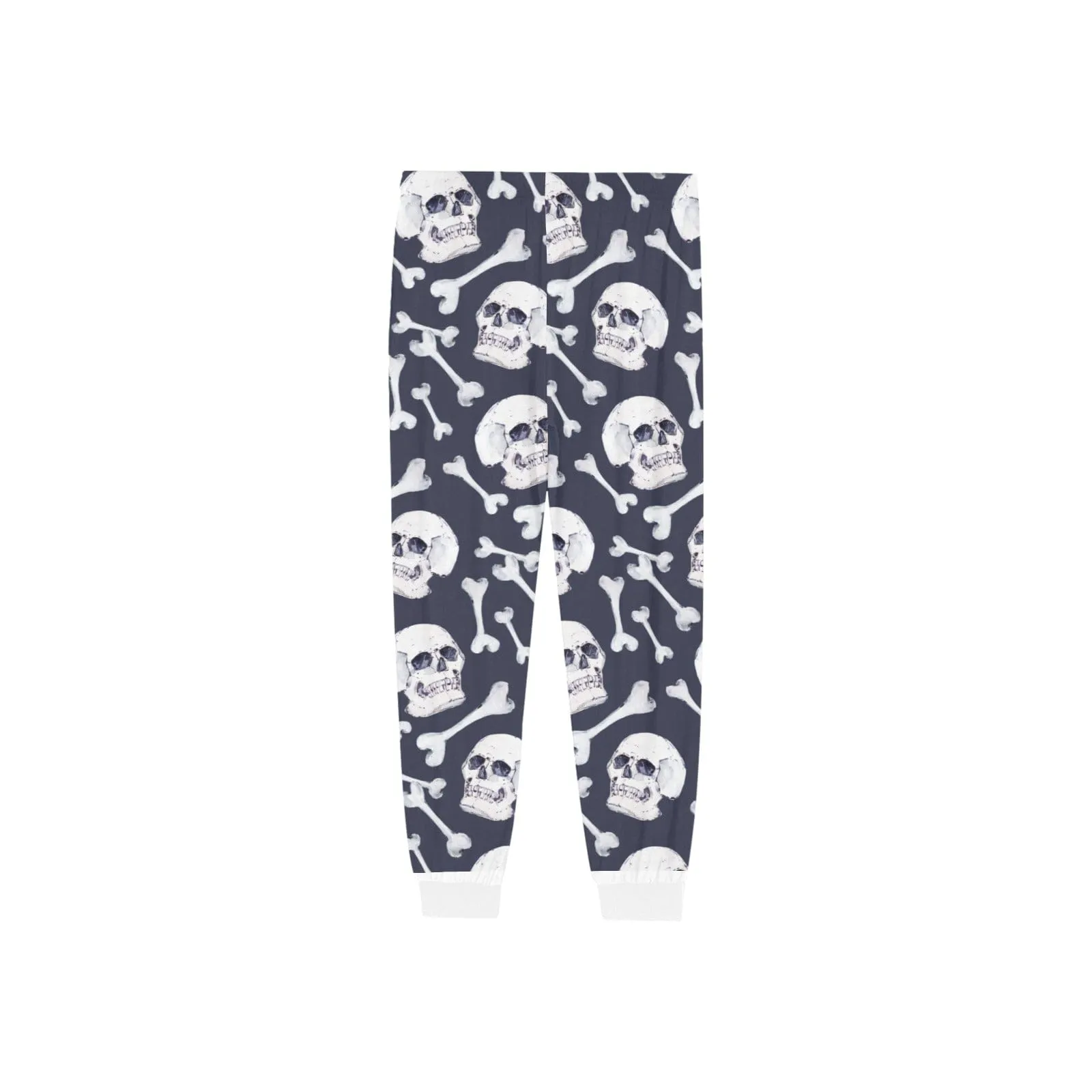 Blue White Skulls Men's Pajama Pants