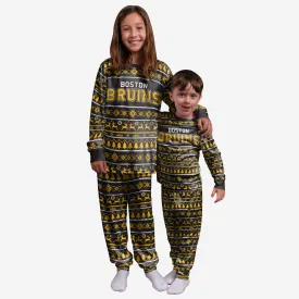 Boston Bruins Youth Family Holiday Pajamas