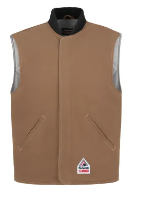 Brown Duck Vest Jacket Liner LLS8 - Brown Duck