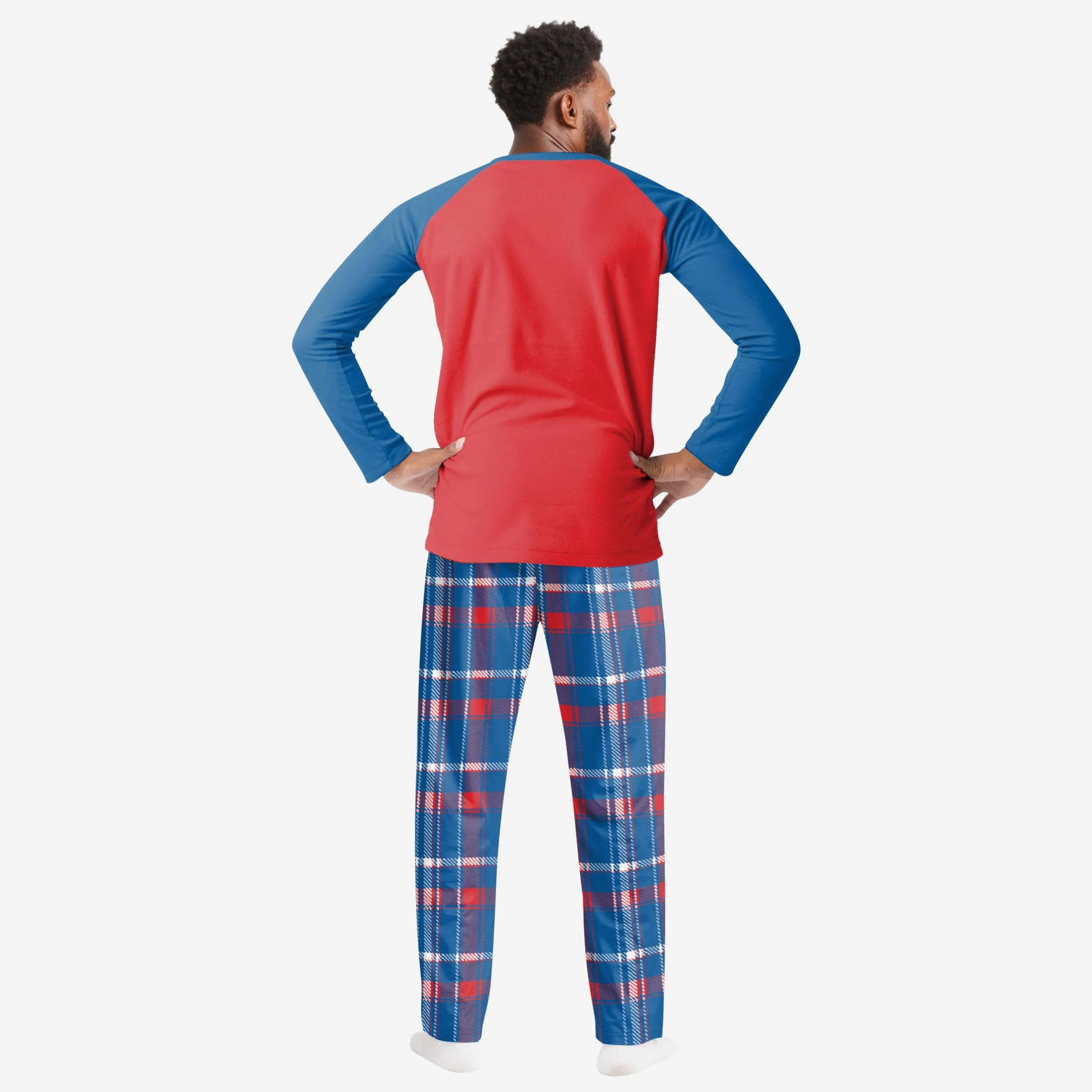 Buffalo Bills Mens Plaid Family Holiday Pajamas