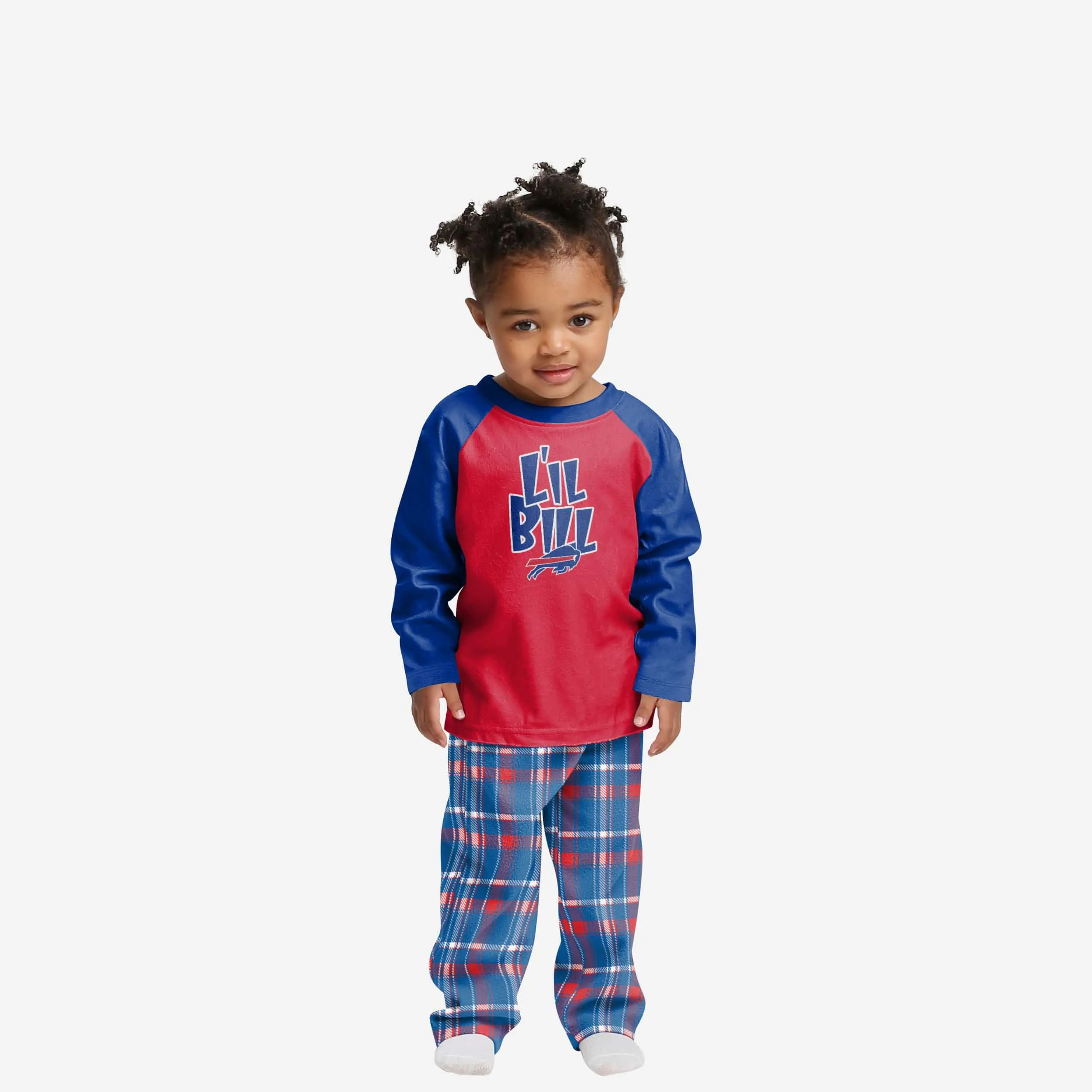 Buffalo Bills Toddler Plaid Family Holiday Pajamas