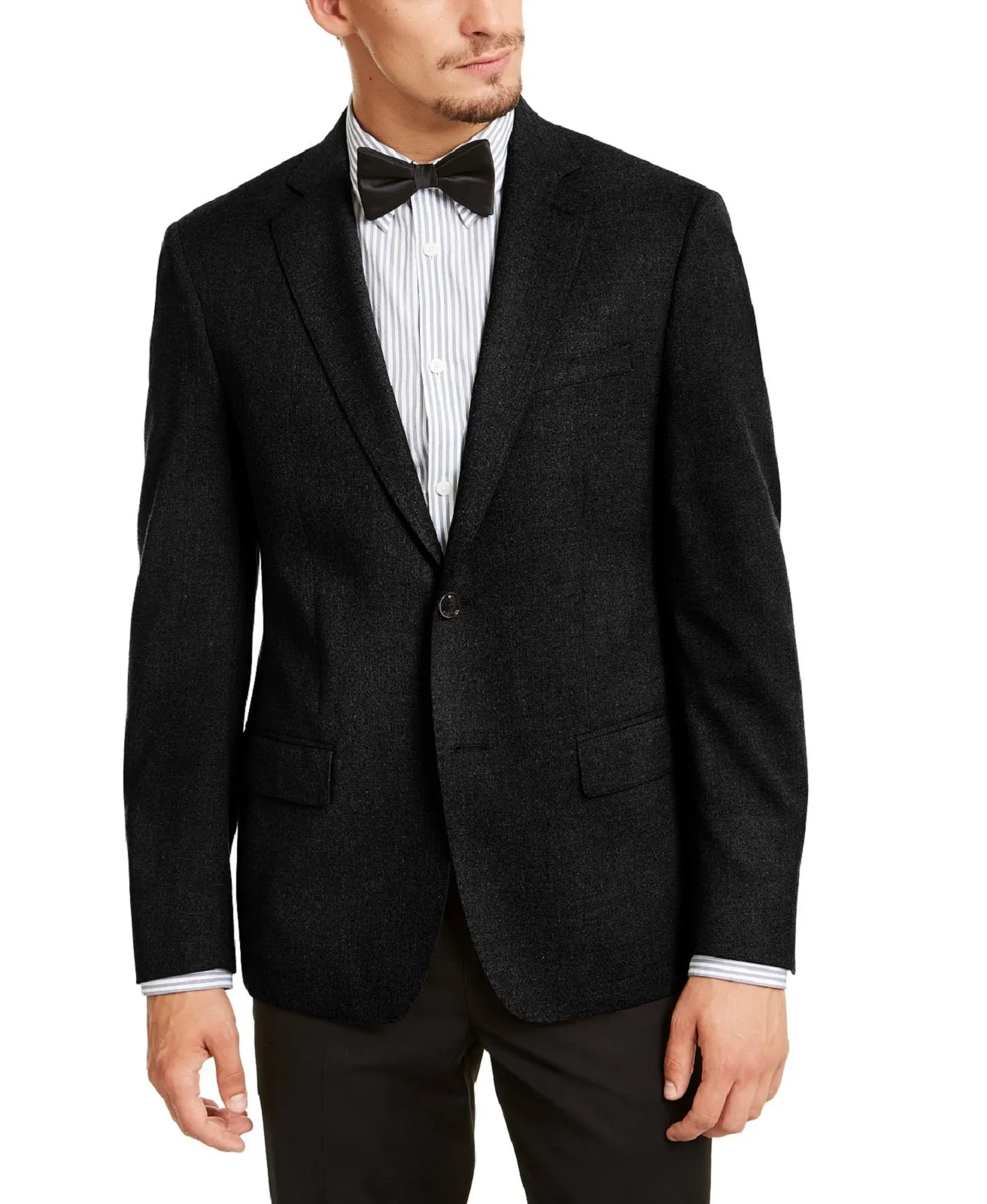 Calvin Klein Men's Slim-Fit Stretch Solid Textured Sport Coat, 38R