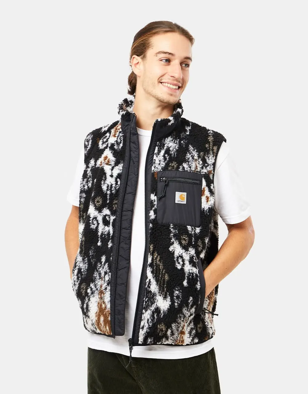 Carhartt WIP Prentis Vest Liner - Baru Jacquard/Black/Black