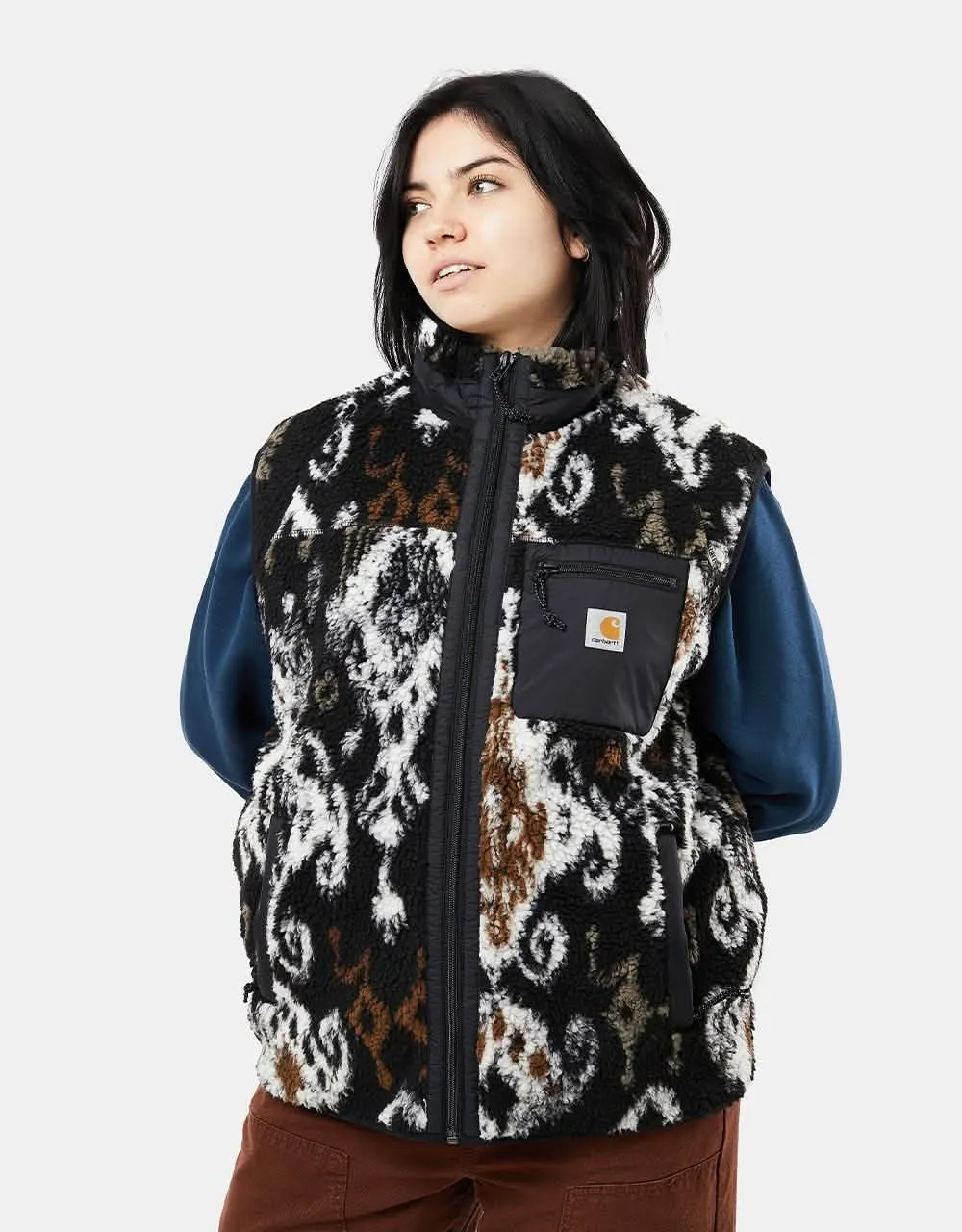 Carhartt WIP Prentis Vest Liner - Baru Jacquard/Black/Black