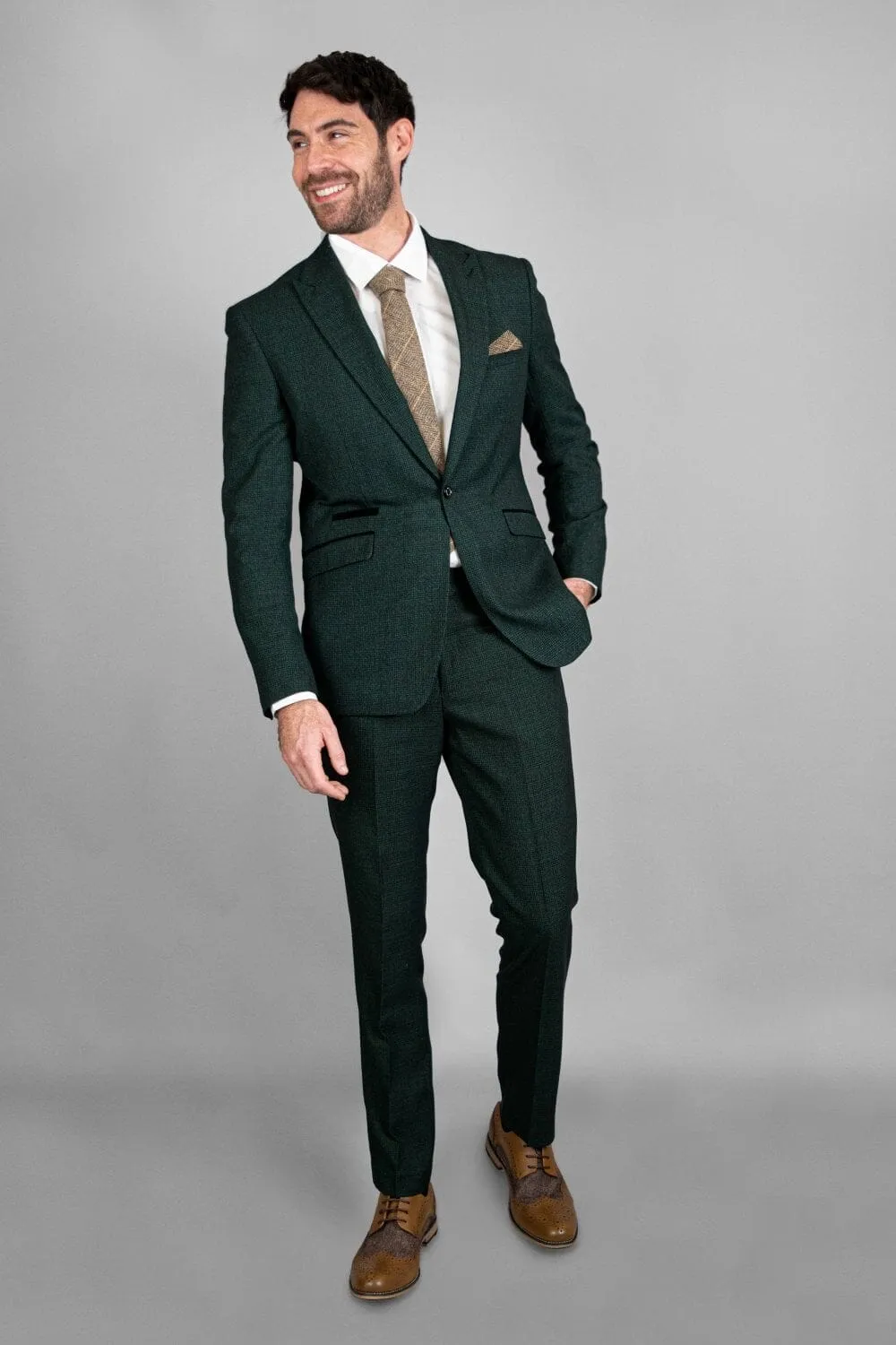 Caridi Olive 2 Piece Suit