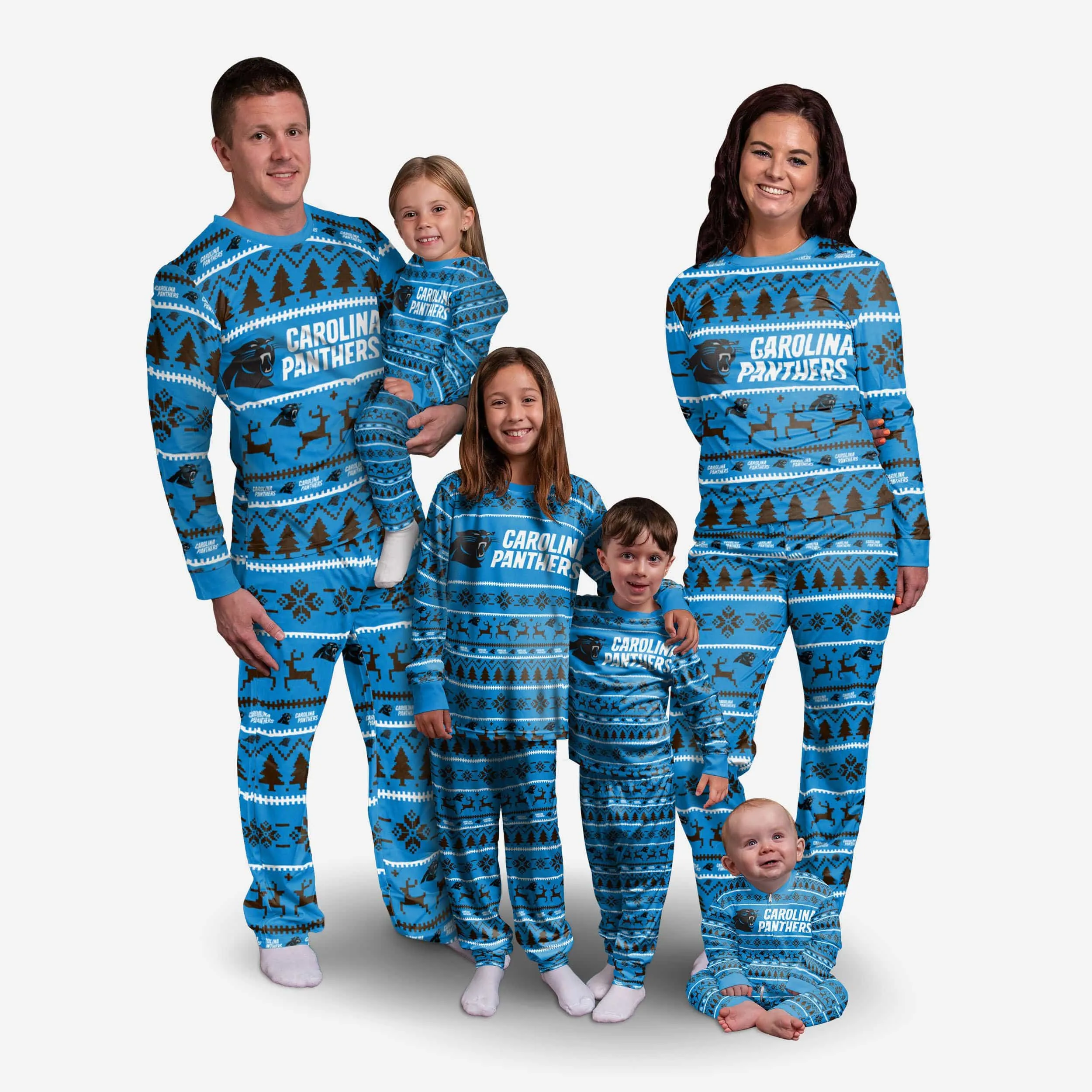 Carolina Panthers Family Holiday Pajamas