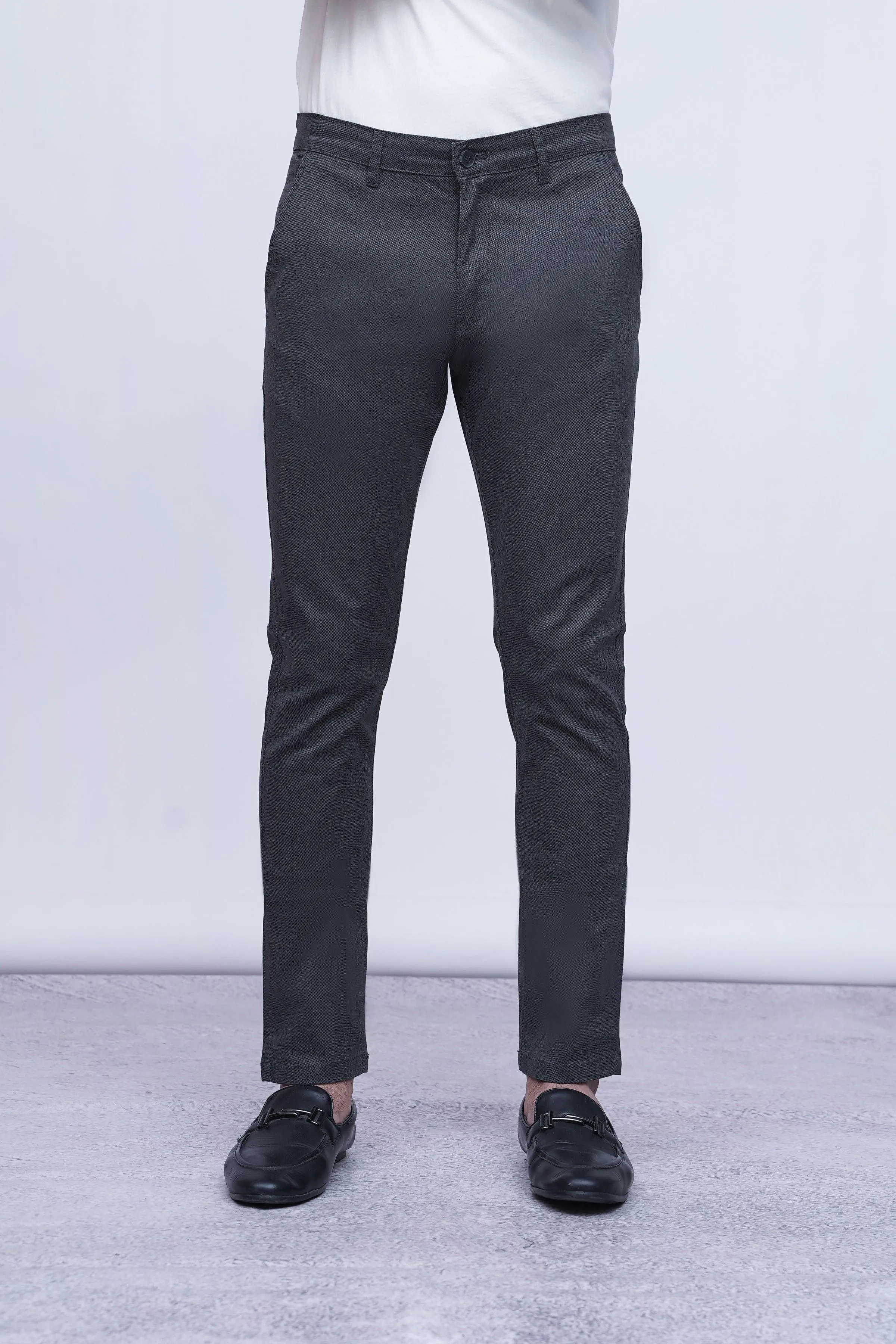 CASUAL PANT CROSS POCKET CHARCOAL GREY