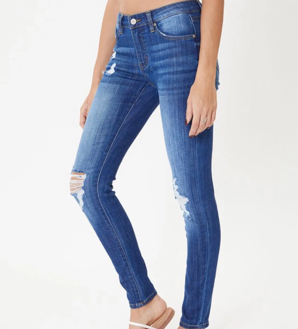 Cheyenne Kan Can Distressed Skinny Jeans