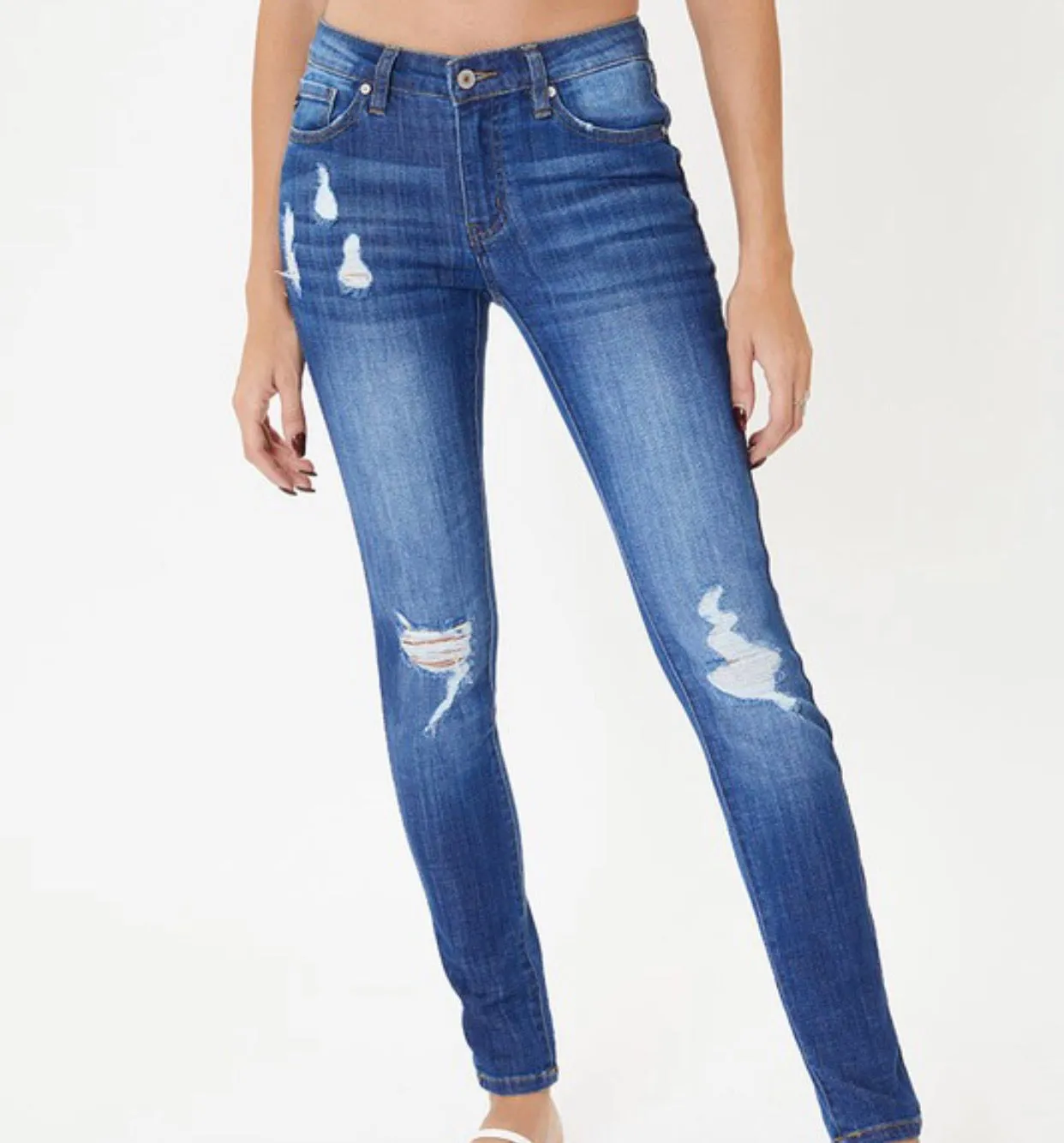 Cheyenne Kan Can Distressed Skinny Jeans