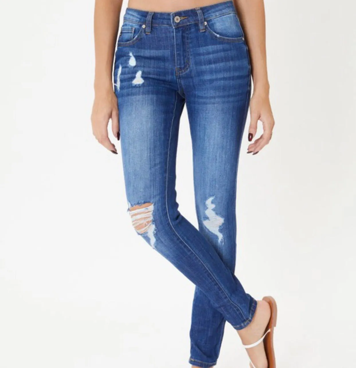 Cheyenne Kan Can Distressed Skinny Jeans