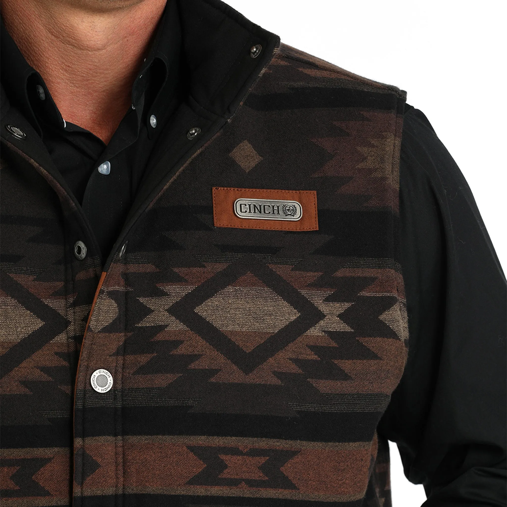 Cinch Men's Brown Reversible Vest