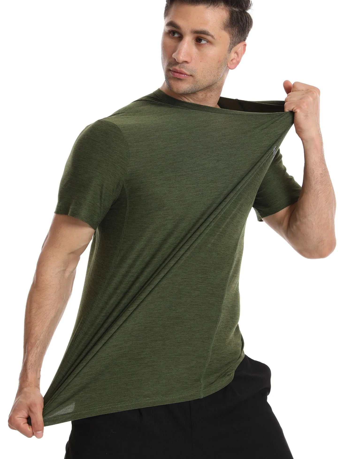 Crew Neck Short Sleeve T-Shirts | Active Workout Quick Dry | Men’s