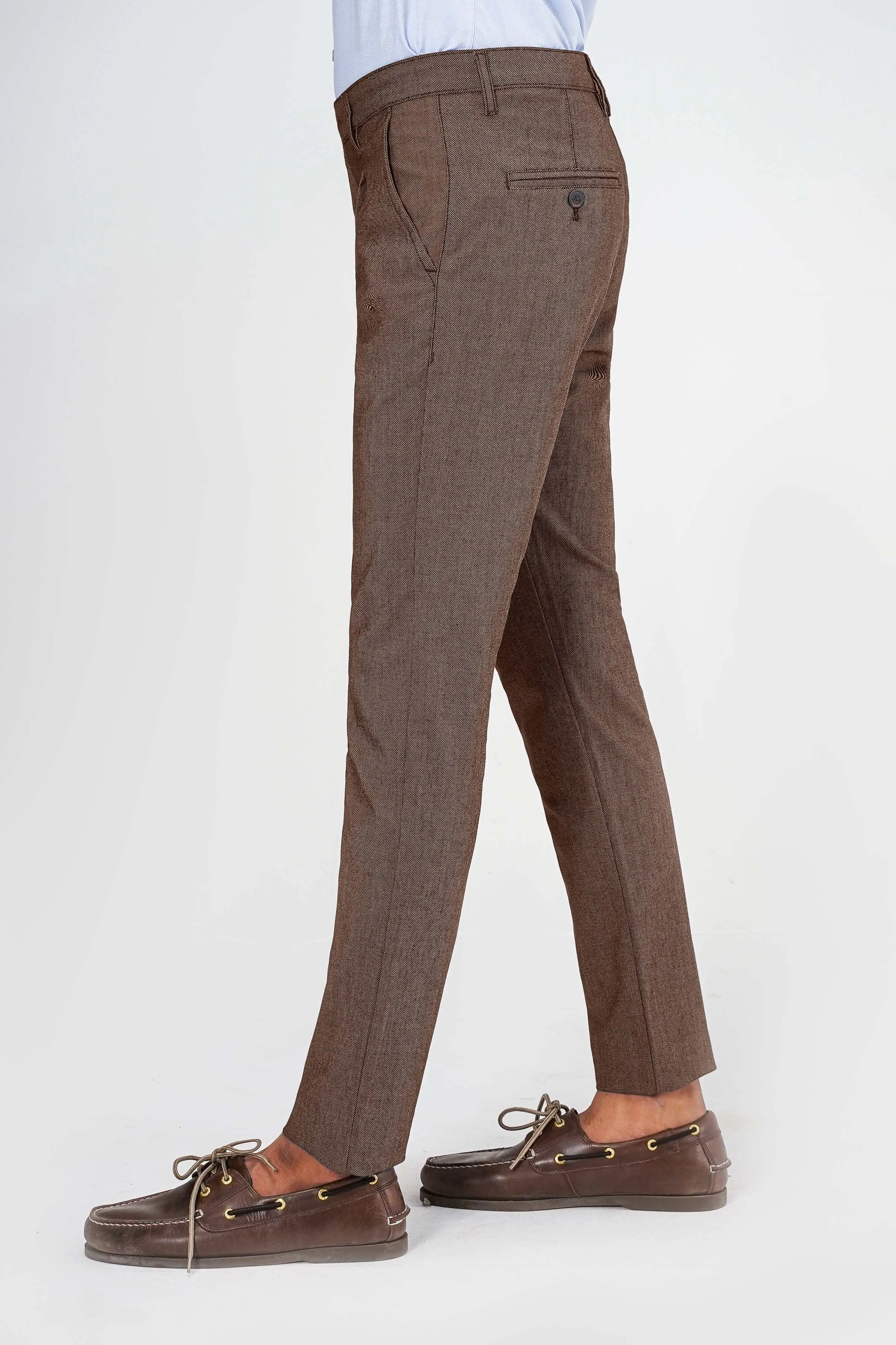 CROSS POCKET TEXTURED PANT CAMEL