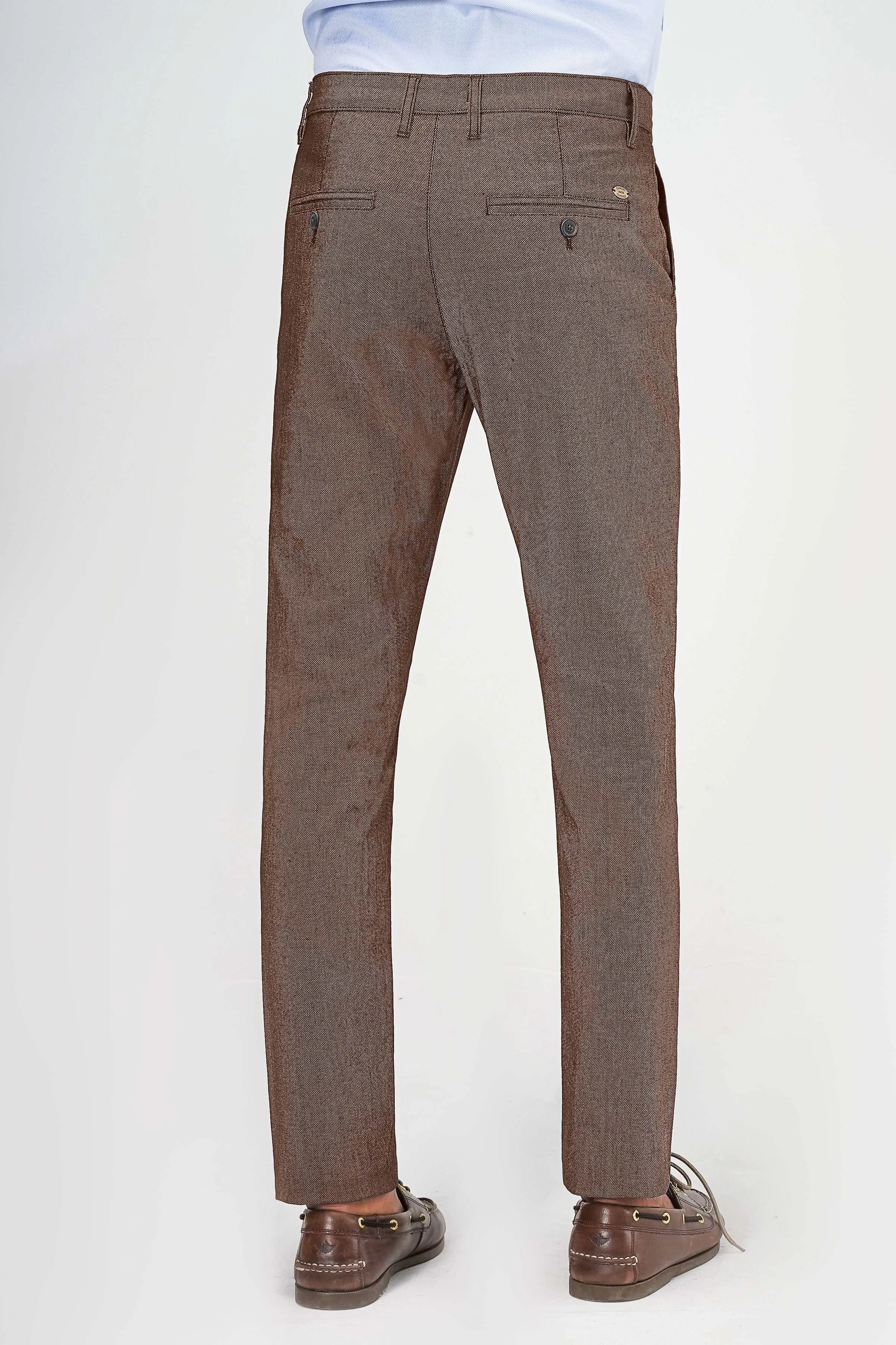 CROSS POCKET TEXTURED PANT CAMEL