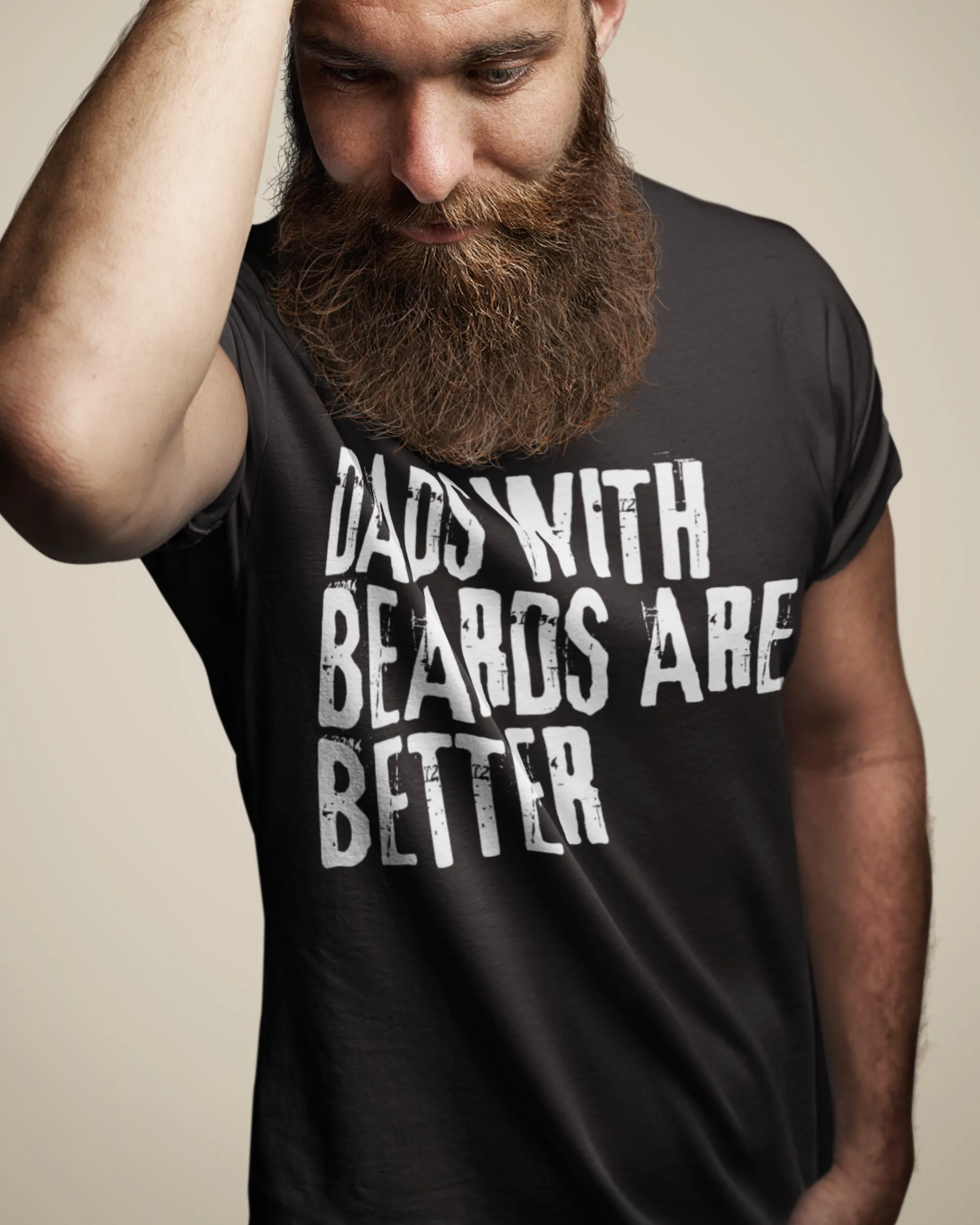 Dads With Beards Are Better Father's Day Comfort Colors® T-Shirt, Men's Summer Tee, Funny, Trendy T-Shirt