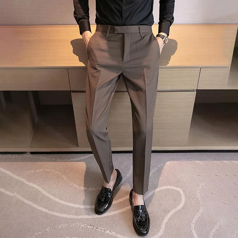 Drape Slim Business Suit Pants