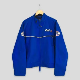 Elf Bikers Jacket Elf Riders Motorsports Blue Jacket Large