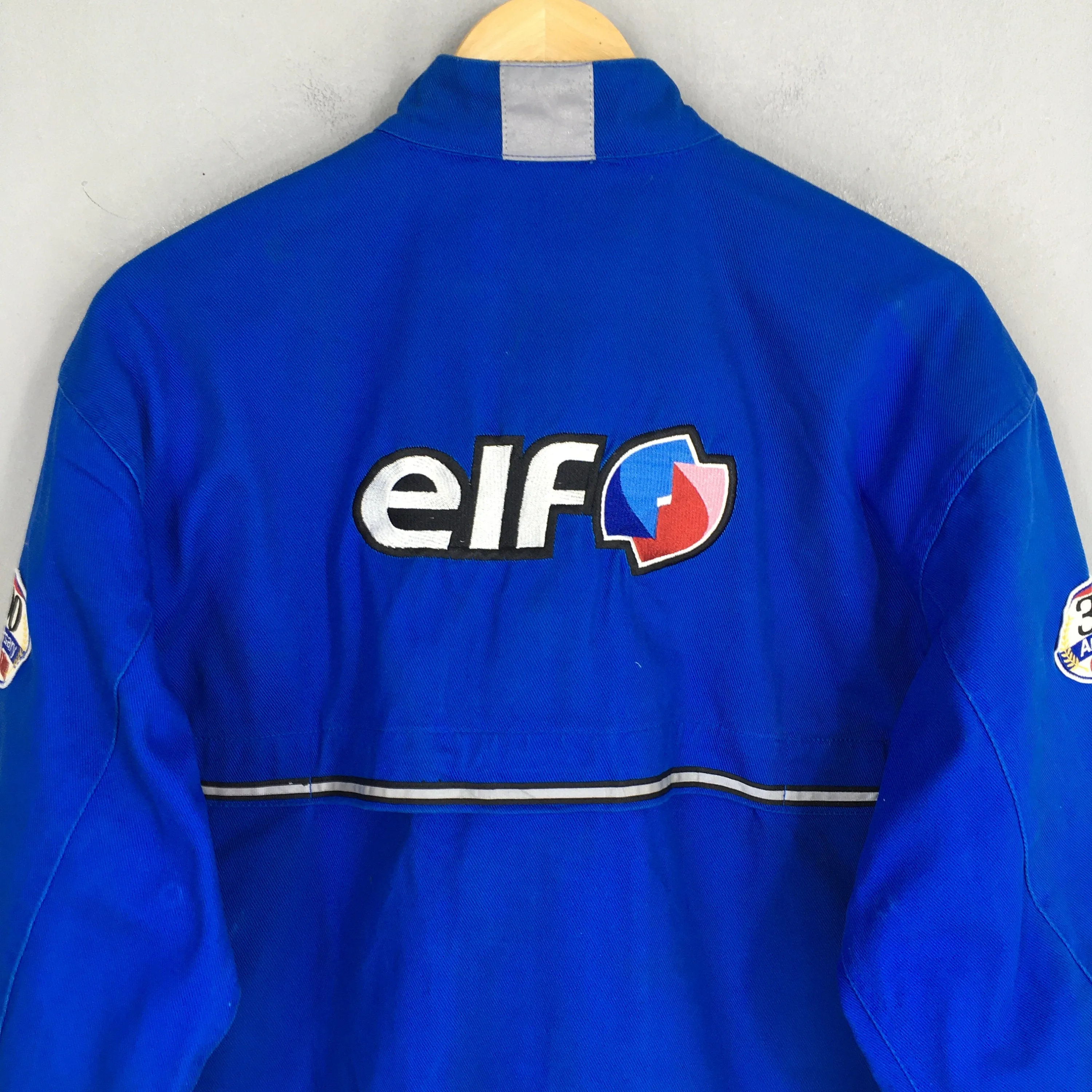 Elf Bikers Jacket Elf Riders Motorsports Blue Jacket Large