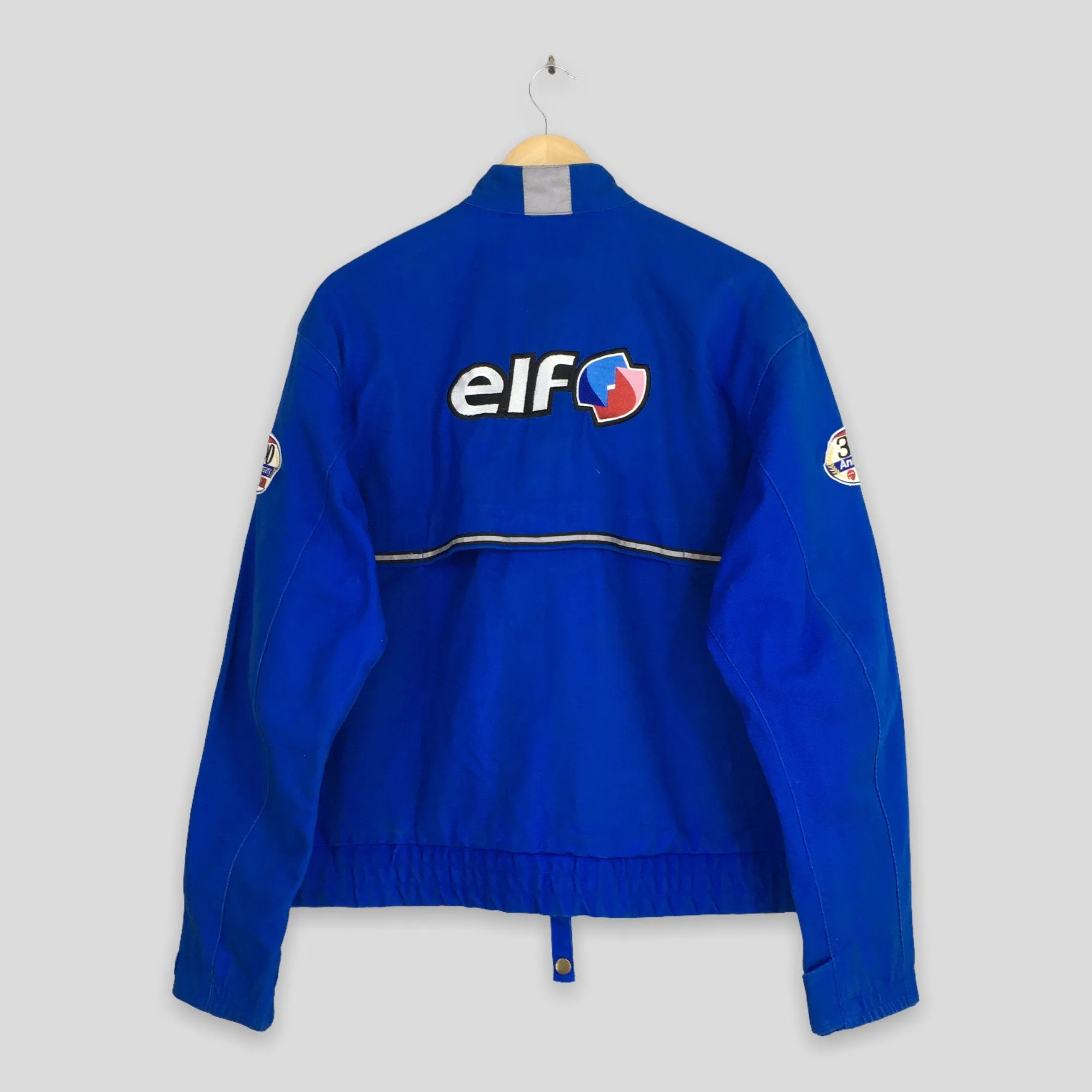 Elf Bikers Jacket Elf Riders Motorsports Blue Jacket Large