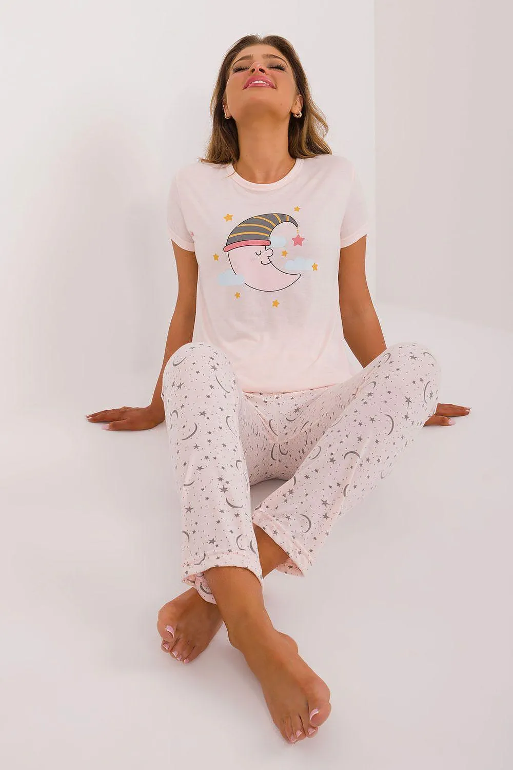 Factory Price t-shirt and pants  womens pajamas