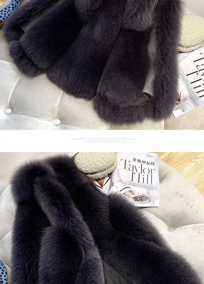 Faux Fur Sleeveless Vest Jacket Autumn Winter Elegant Fashion Vest