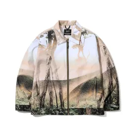 FF COLLAR NECK JACKET FOG FOREST