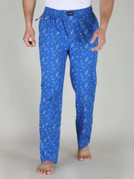 Firozi Rocket Printed Cotton Pajamas For Men