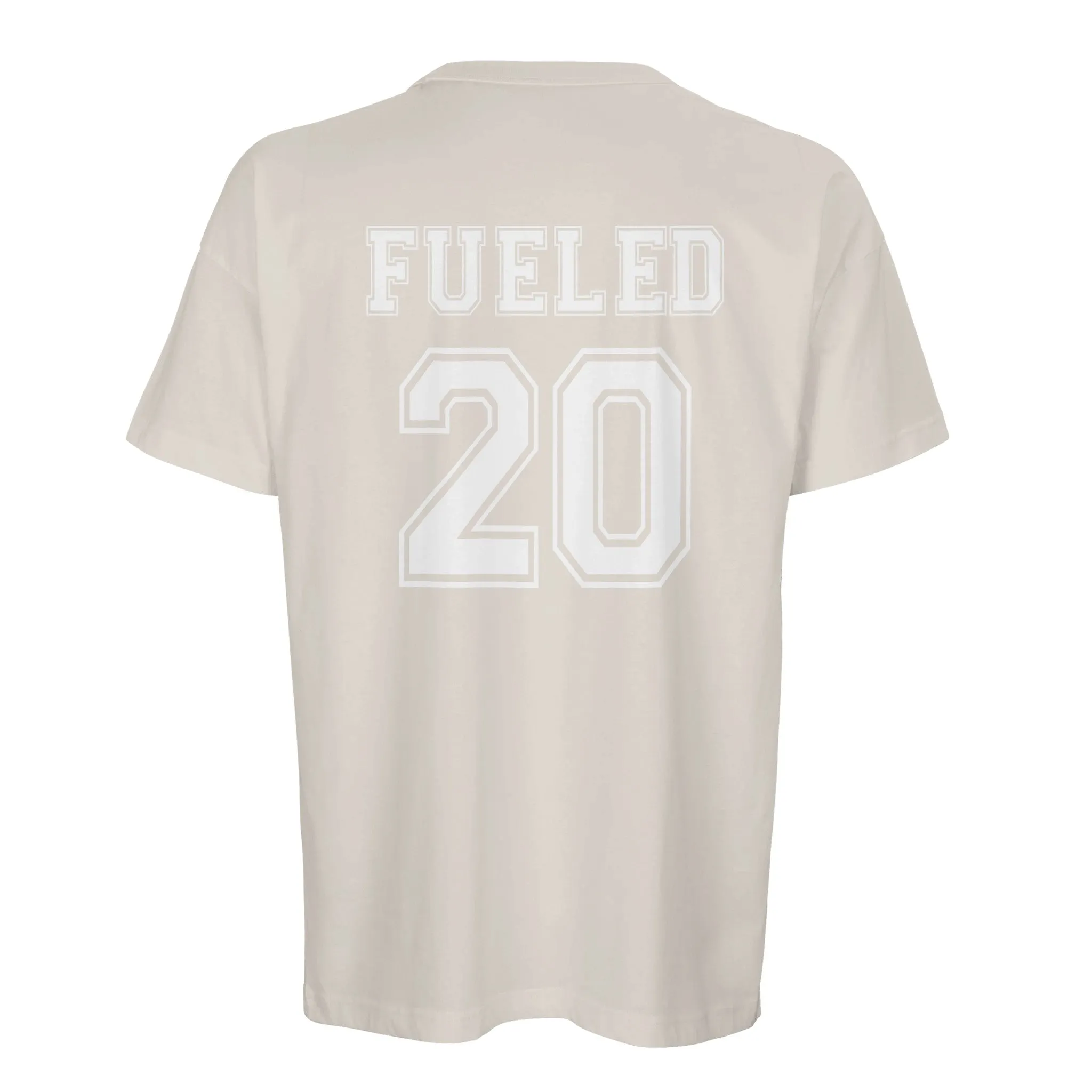 Fueled 20 Varsity Retro - Men's Oversized Off White T-shirt