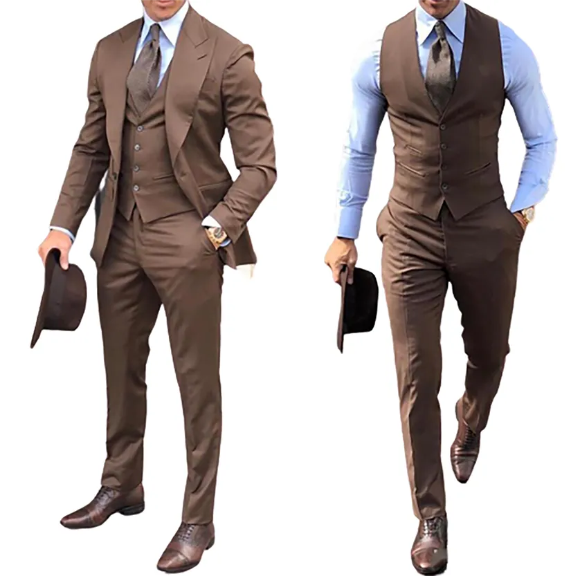 Funki Buys | Suits | Men's Slim Fit Formal Wedding Tuxedos 3Pc